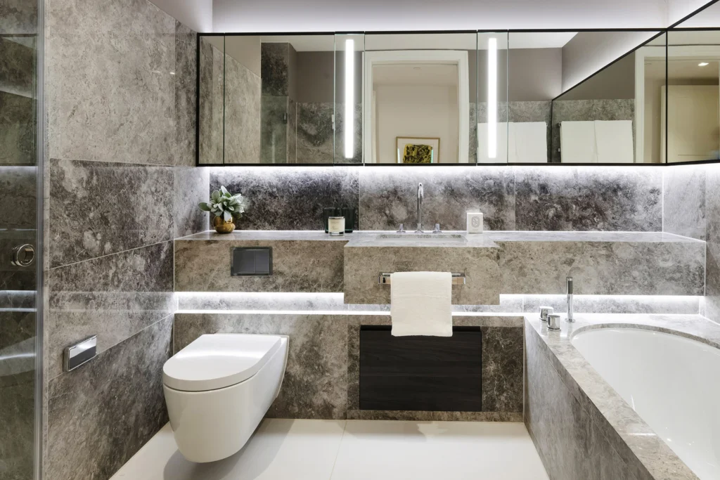 Property Photography, Bathroom1 Lincoln Square, London, WC2A – Fulham Performance UK Property Marketing Experts