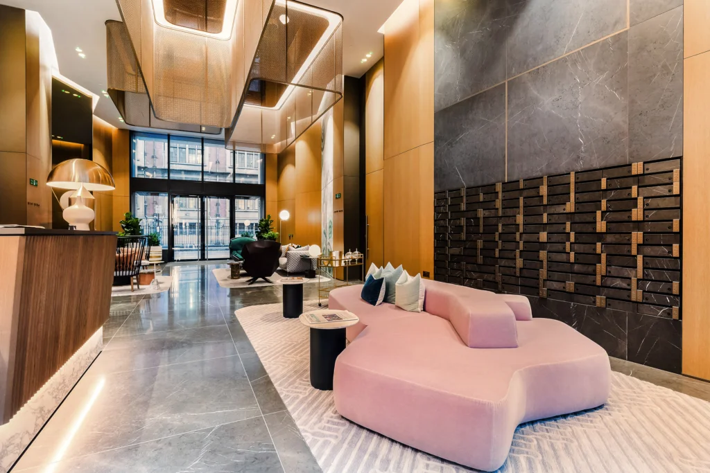 Property Photography, Lincoln Square,Reception London, WC2A – Fulham Performance UK Property Marketing Experts