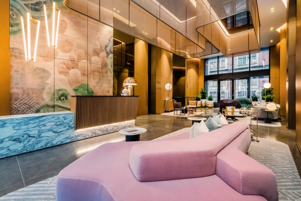 Property Photography, Reception 2 Lincoln Square, London, WC2A – Fulham Performance UK Property Marketing Experts