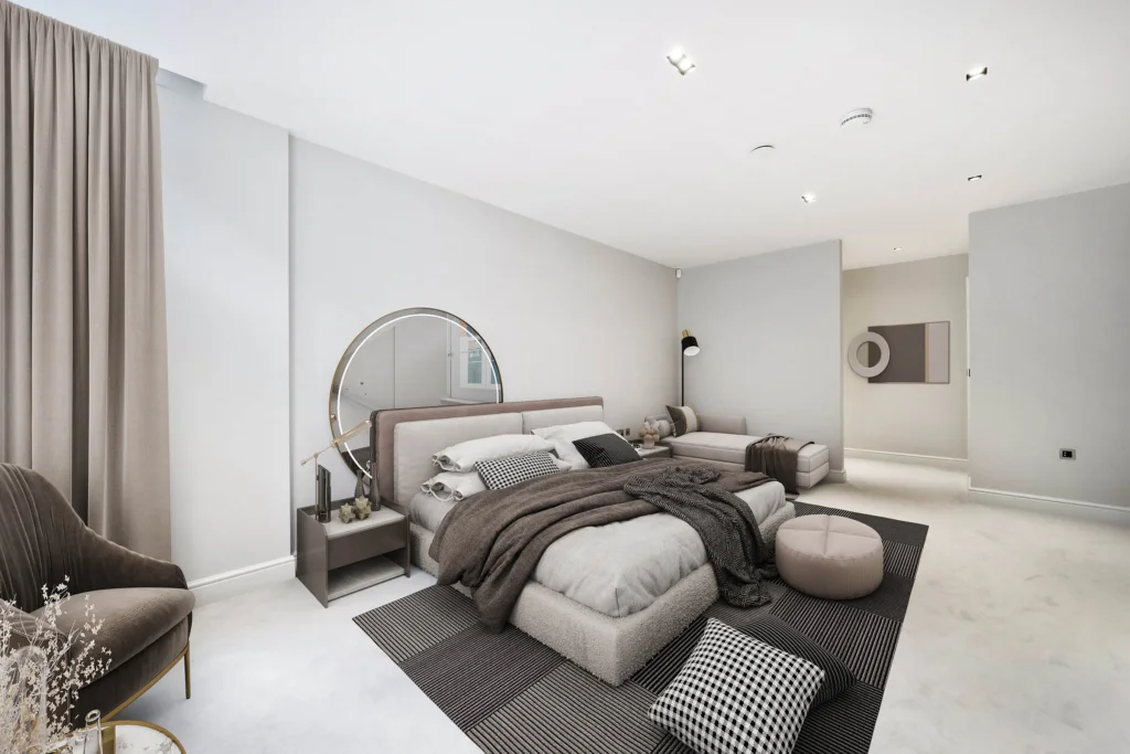 2D Virtual Staging, Kensington Court, London, W8 5DH